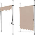 Diy Freestanding Awning Shelter Canopy Patio Manual Clamped Awning Sunshade Factory